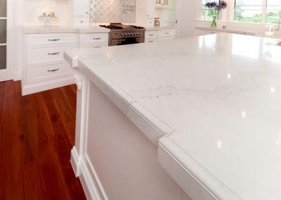 20mm Caesarstone Calacatta Nuvo Kitchen with Intricate Edge Detail