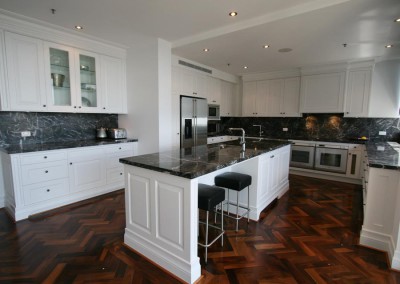 20mm Grigio Carnico Marble Kitchen with 40mm Pencil Round Edge