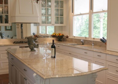 30mm Ivory Fantasy Granite Kitchen with Lamb's Tongue Edge