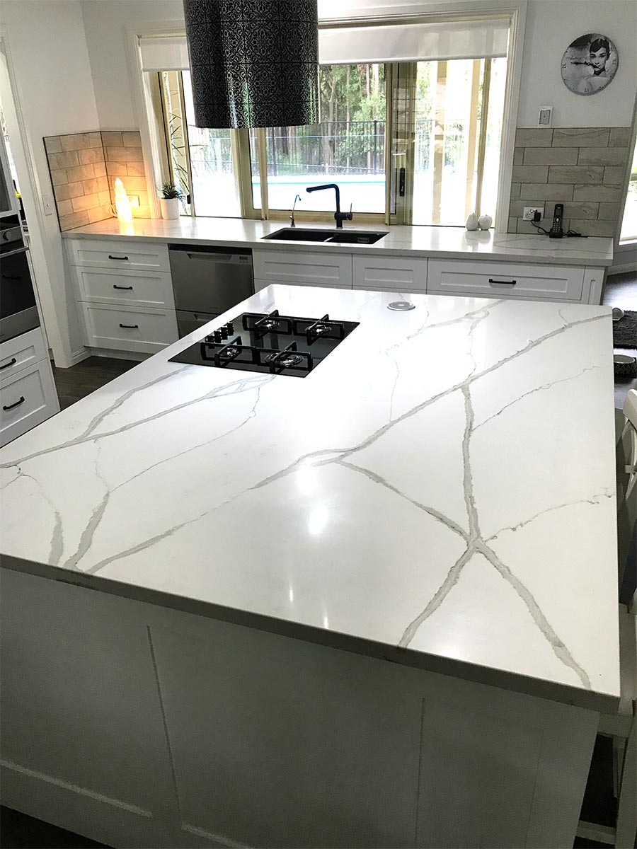 Smartstone Kitchen 20mm Calacatta Blanco Benchtops by Brisbane Granite and Marble