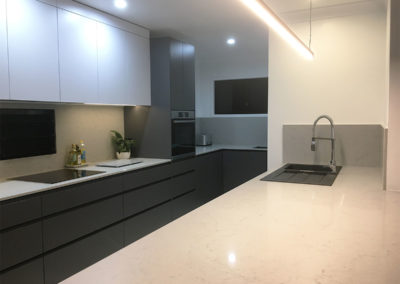 20mm Frosty Carina Caesarstone Kitchen