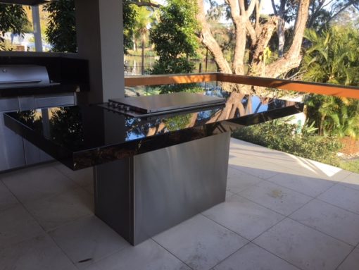 20mm Black Pearl Granite BBQ by Brisbane Granite and Marble