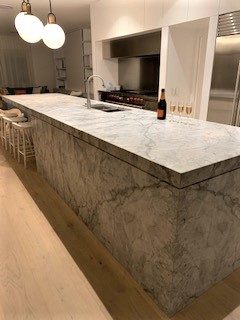Marble Kitchen Benchtop completed by Brisbane Granite & Marble