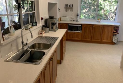 30mm Trendstone White Galaxy Kitchen Benchtops by Brisbane Granite & Marble
