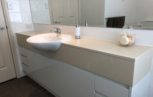 Quantum Quartz Crema Quartz Vanity by Brisbane Granite & Marble