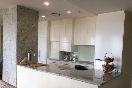 Colonial White Granite Kitchen and Colonial White Granite Column by Brisbane Granite and Marble