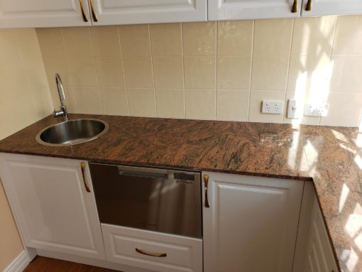 Multicolour Red Granite Kitchen Benchtop by Brisbane Granite & Marble