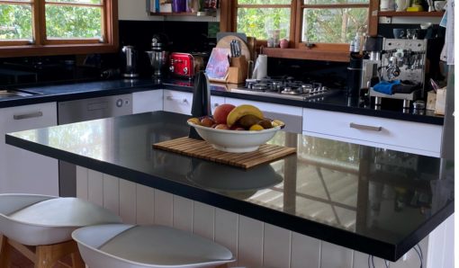 Caesarstone Benchtops Jet Black Kitchen by Brisbane Granite & Marble