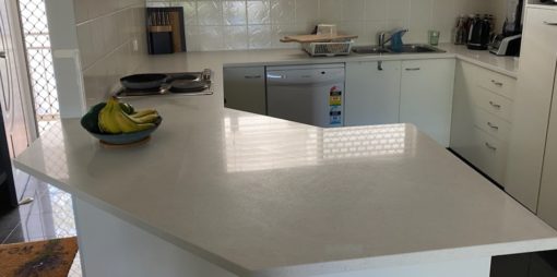 Trendstone White Galaxy Kitchen Benchtop by Brisbane Granite & Marble