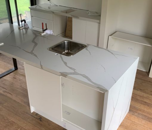 Calacatta Engineered Stone Benchtop by Brisbane Granite and Marble